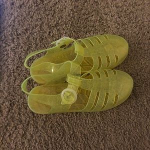 American Apparel Yellow Jelly Sandals